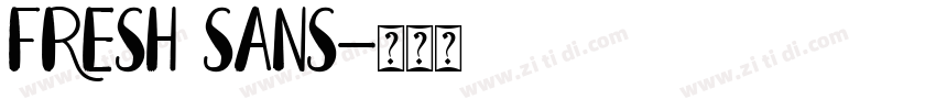 Fresh Sans字体转换